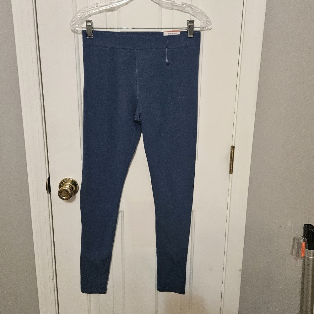 Style & Co Spruce Blue Leggings XS Mid Rise